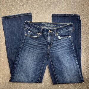 American Eagle Outfitters Women’s Bootcut Jeans - Dark Blue Wash